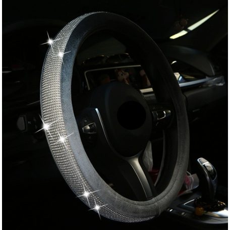  Kormányvédő huzat 37-39 cm strasszkristályokkal