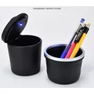 LED-es autós hamutartó fekete 