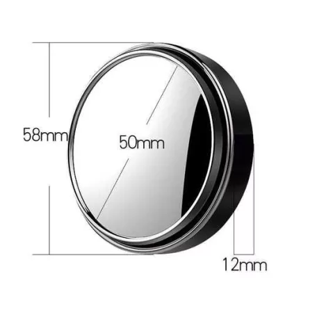 Holttér tükör, kerek, Ø50mm