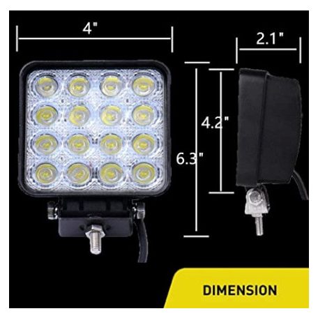 MUNKALÁMPA 16 LEDES 48W KOCKA 1dbos