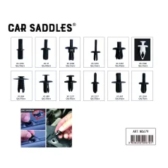 Autó Patent, Műanyag Szegecs fekete,fehér 350db/doboz