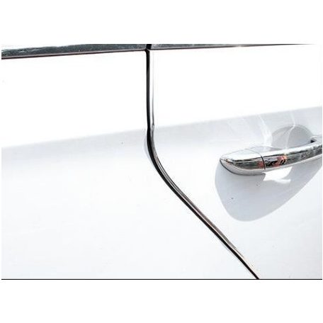 Autó ajtó élvédő dekorcsík króm 2dbos