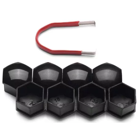 Kerékcsavar kupak 17＃fekete 20dbos + 1db eltávolító fogó