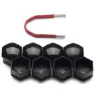 Kerékcsavar kupak 19＃fekete 20dbos + 1db eltávolító fogó