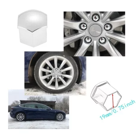 Kerékcsavar kupak 19＃krom 20dbos + 1db eltávolító fogó