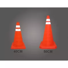Autós forgalom terelő bója összecsukható 50cm