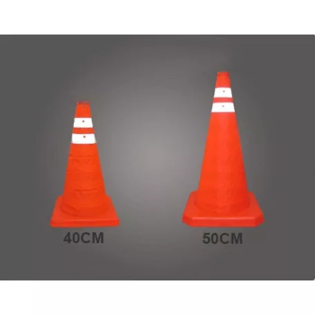 Autós forgalom terelő bója összecsukható 50cm