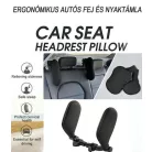 Ergonómikus autó fej és nyaktámla fekete
