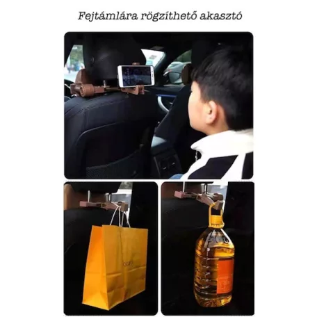 Ergonómikus autó fej és nyaktámla fekete